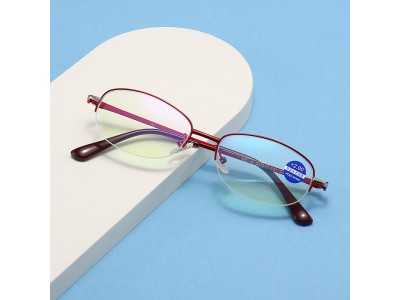 新款防蓝光老花镜时尚半框树脂光学眼镜女士